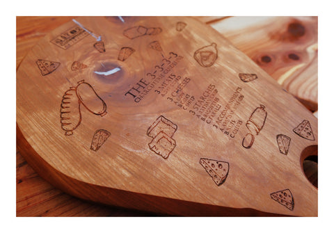 3-3-3-3 Meat and Cheese board (serves 1-2)